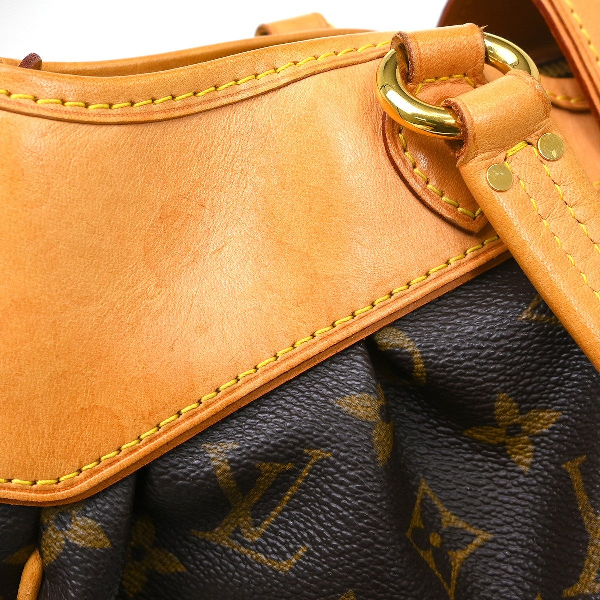 Louis Vuitton Boetie Handbag Monogram Canvas Brown Canvas Shoulder Bag Bag (Pre-Owned)