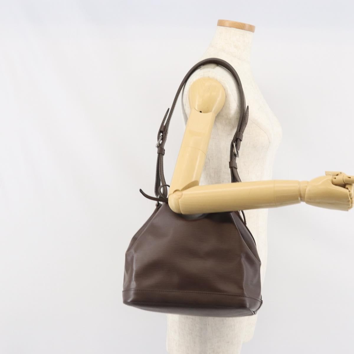 Louis Vuitton Noe Handbag Epi Leather Brown Leather Shoulder Bag Bag (Pre-Owned)
