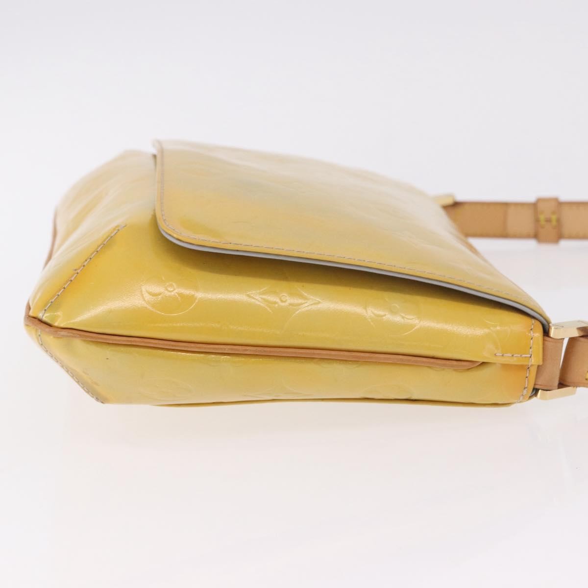 Louis Vuitton Thompson Street Handbag Monogram Vernis Yellow Patent_Leather Shoulder Bag Bag (Pre-Owned)