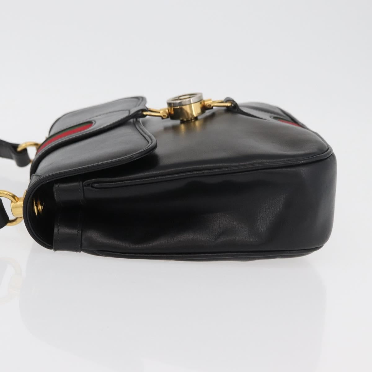 Gucci Sherry Line Shoulder Bag Leather Multicolour Leather Handbag (Pre-Owned)