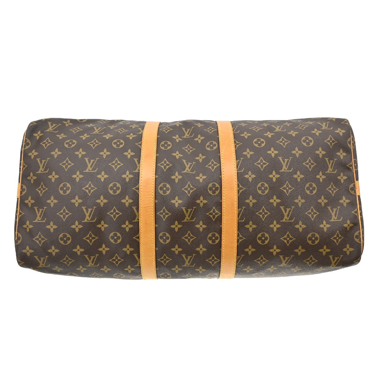 Louis Vuitton Keepall Bandouliere Bag Monogram Canvas Brown Canvas Travel Bag Bag (Pre-Owned)