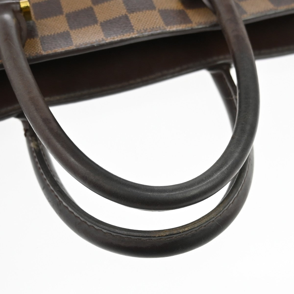 Louis Vuitton Venice Sac Plat Bag Damier Brown Canvas Tote Bag Bag (Pre-Owned)
