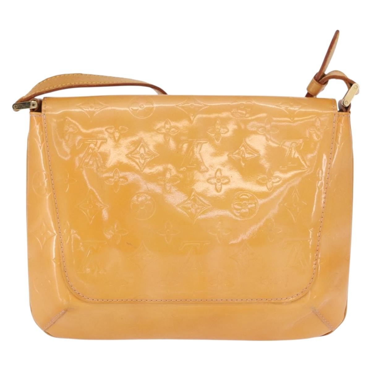 Louis Vuitton Thompson Street Handbag Monogram Vernis Yellow Patent_Leather Shoulder Bag Bag (Pre-Owned)