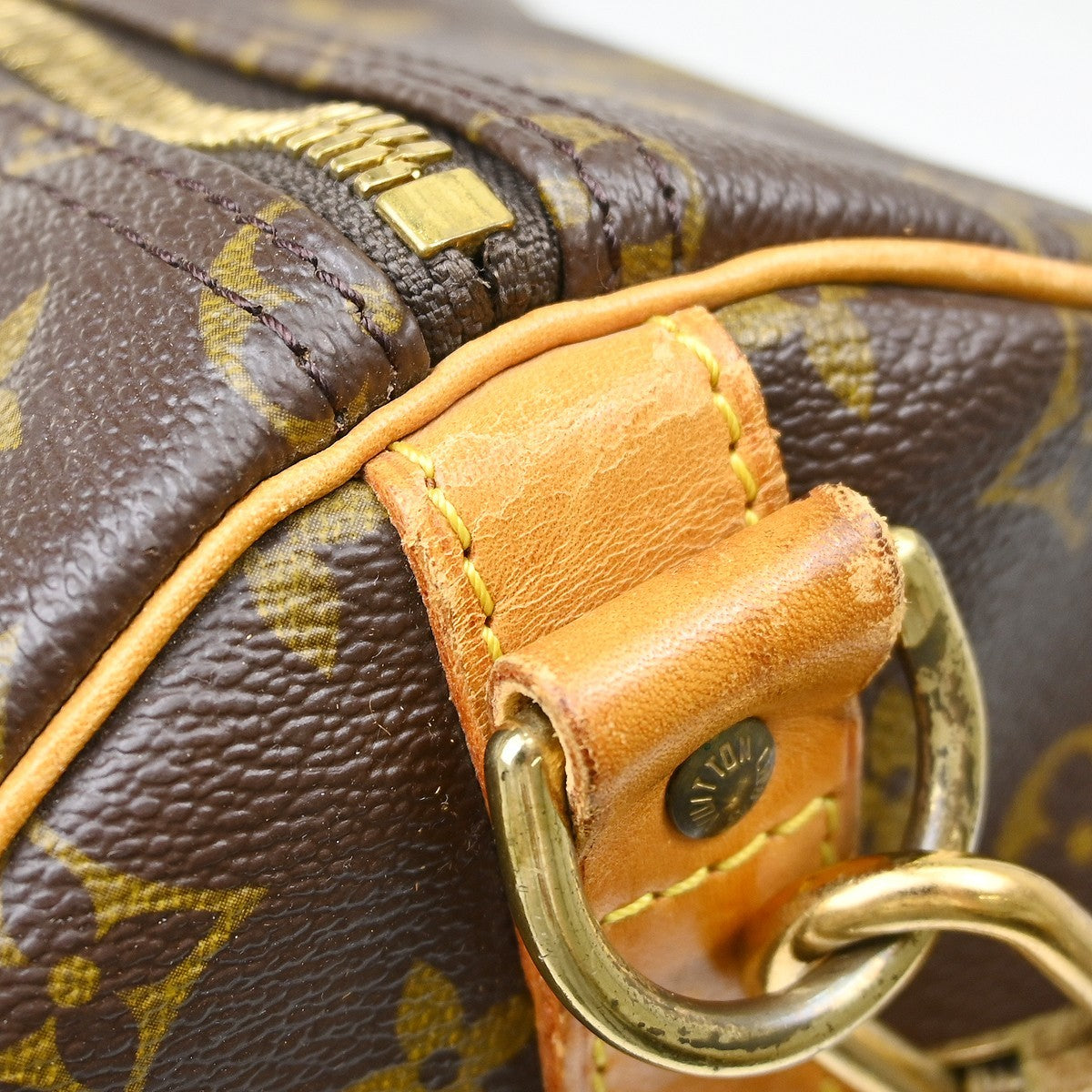 Louis Vuitton Keepall Bandouliere Bag Monogram Canvas Brown Canvas Travel Bag Bag (Pre-Owned)