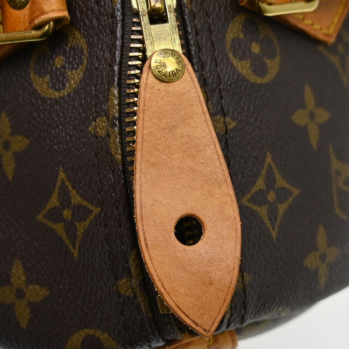 Louis Vuitton Speedy Handbag Monogram Canvas Brown Canvas Handbag (Pre-Owned)