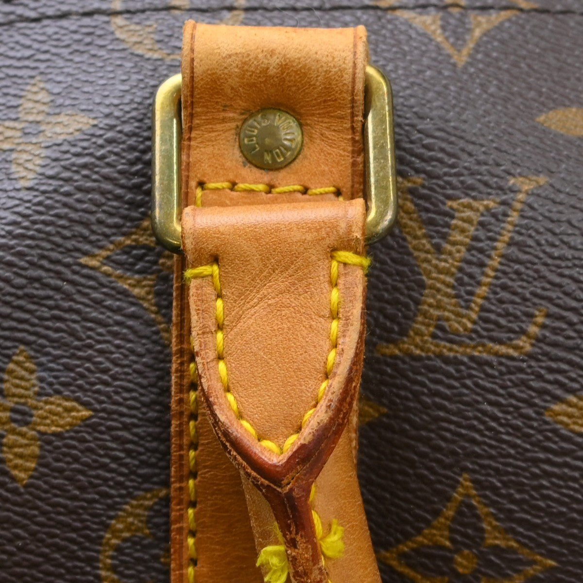 Louis Vuitton Keepall Bandouliere Bag Monogram Canvas Brown Canvas Travel Bag Bag (Pre-Owned)