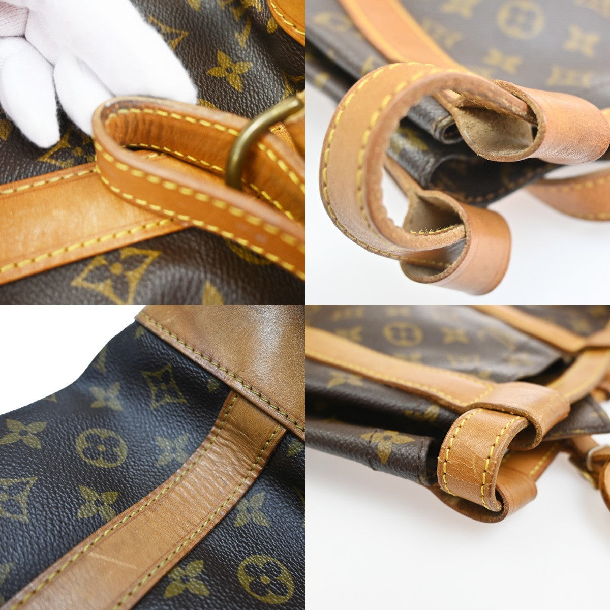 Louis Vuitton Randonnee Backpack Monogram Canvas Brown Canvas Backpack Bag (Pre-Owned)
