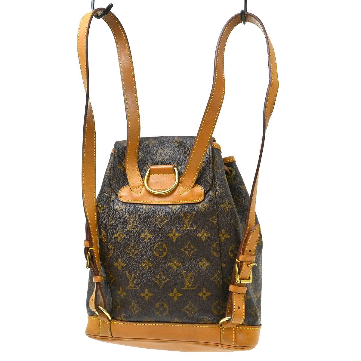 Louis Vuitton Montsouris Backpack Monogram Canvas Brown Canvas Backpack Bag (Pre-Owned)