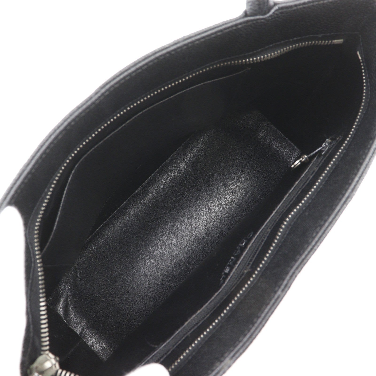 Chanel Medallion Tote Quilted Caviar Black Leather Tote Bag Bag (Pre-Owned)