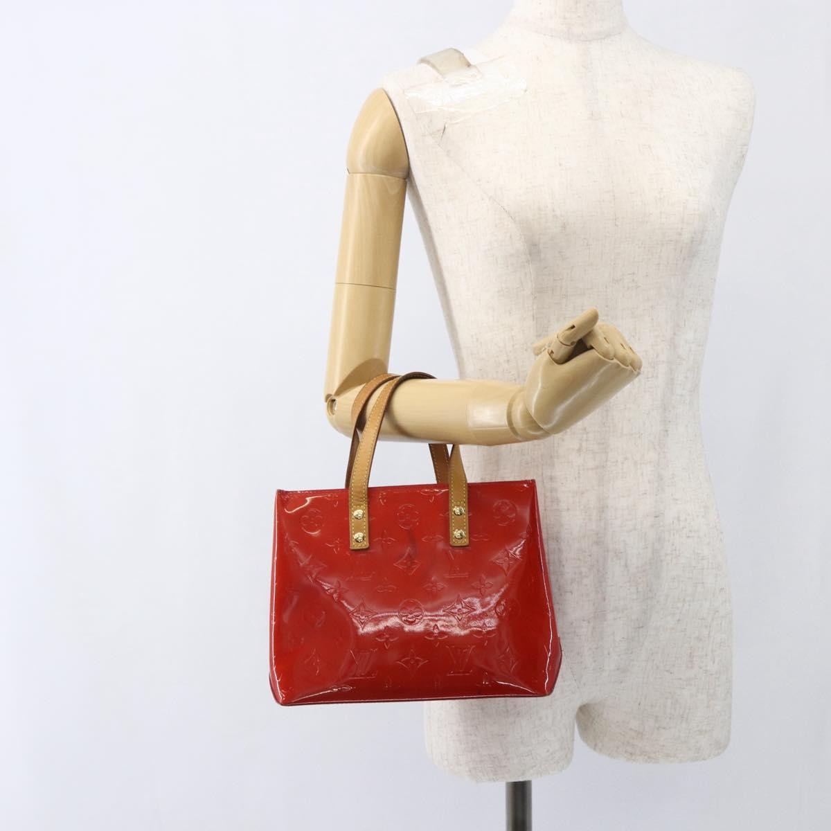 Louis Vuitton Reade Handbag Monogram Vernis Red Patent_Leather Handbag (Pre-Owned)