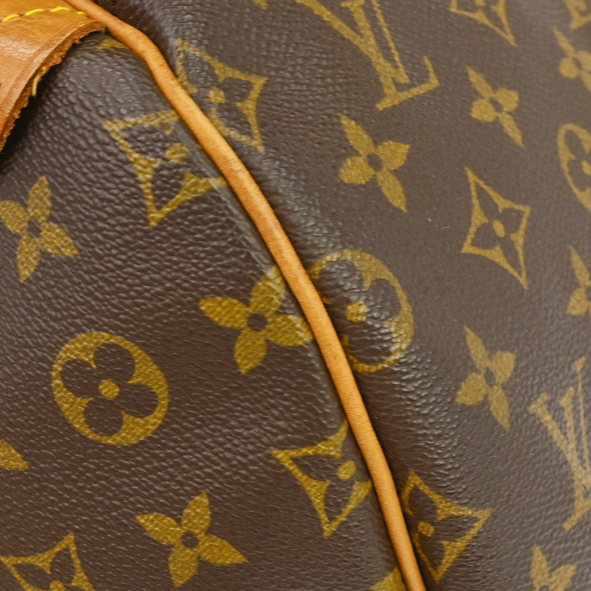 Louis Vuitton Keepall Bag Monogram Canvas Brown Canvas Travel Bag Bag (Pre-Owned)