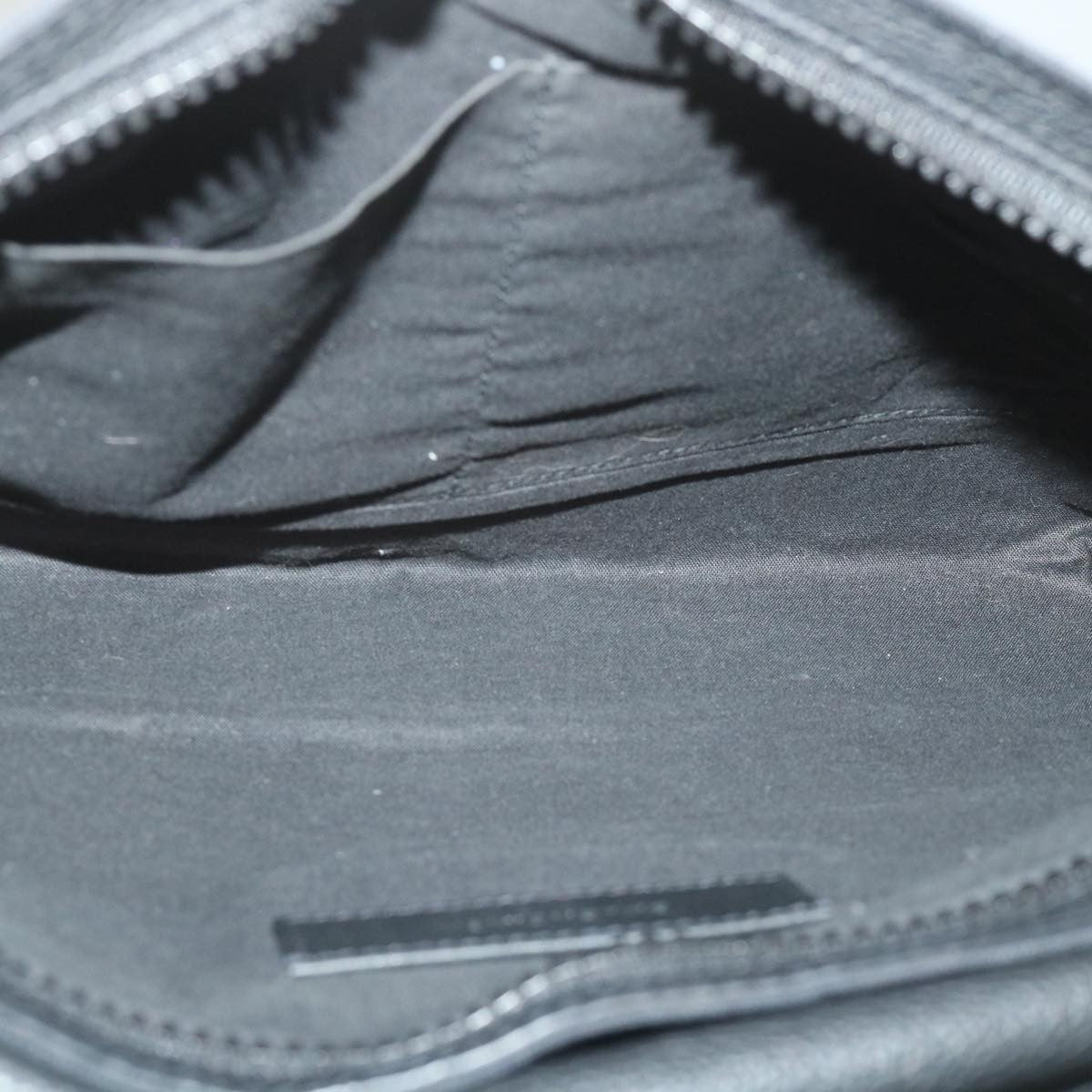 Balenciaga Vintage Pouch Leather Black Canvas Clutche & Pouche Bag (Pre-Owned)