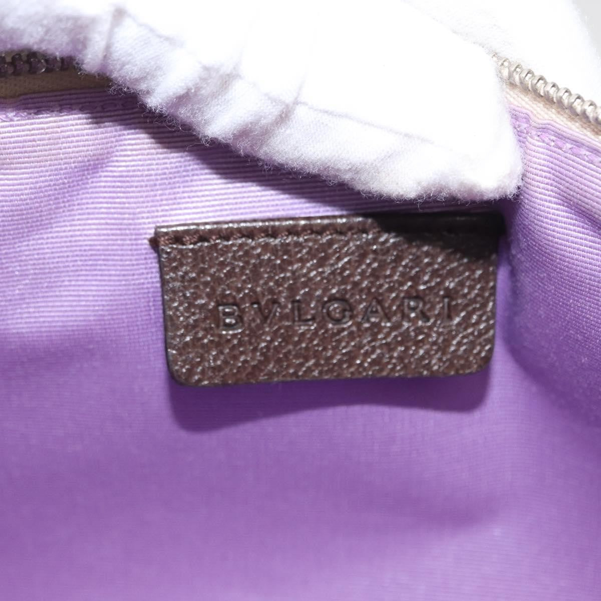 Bvlgari Pouch Canvas Beige Canvas Clutche & Pouche Bag (Pre-Owned)
