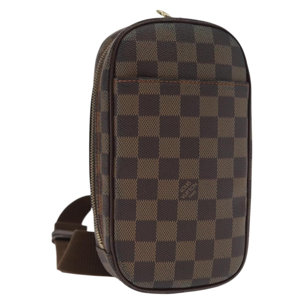 Louis Vuitton Pochette Gange Damier Brown Canvas Clutche & Pouche Bag (Pre-Owned)