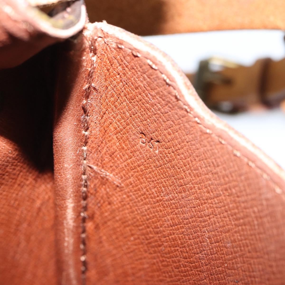 Louis Vuitton Cartouchiere Handbag Monogram Canvas Brown Canvas Shoulder Bag Bag (Pre-Owned)