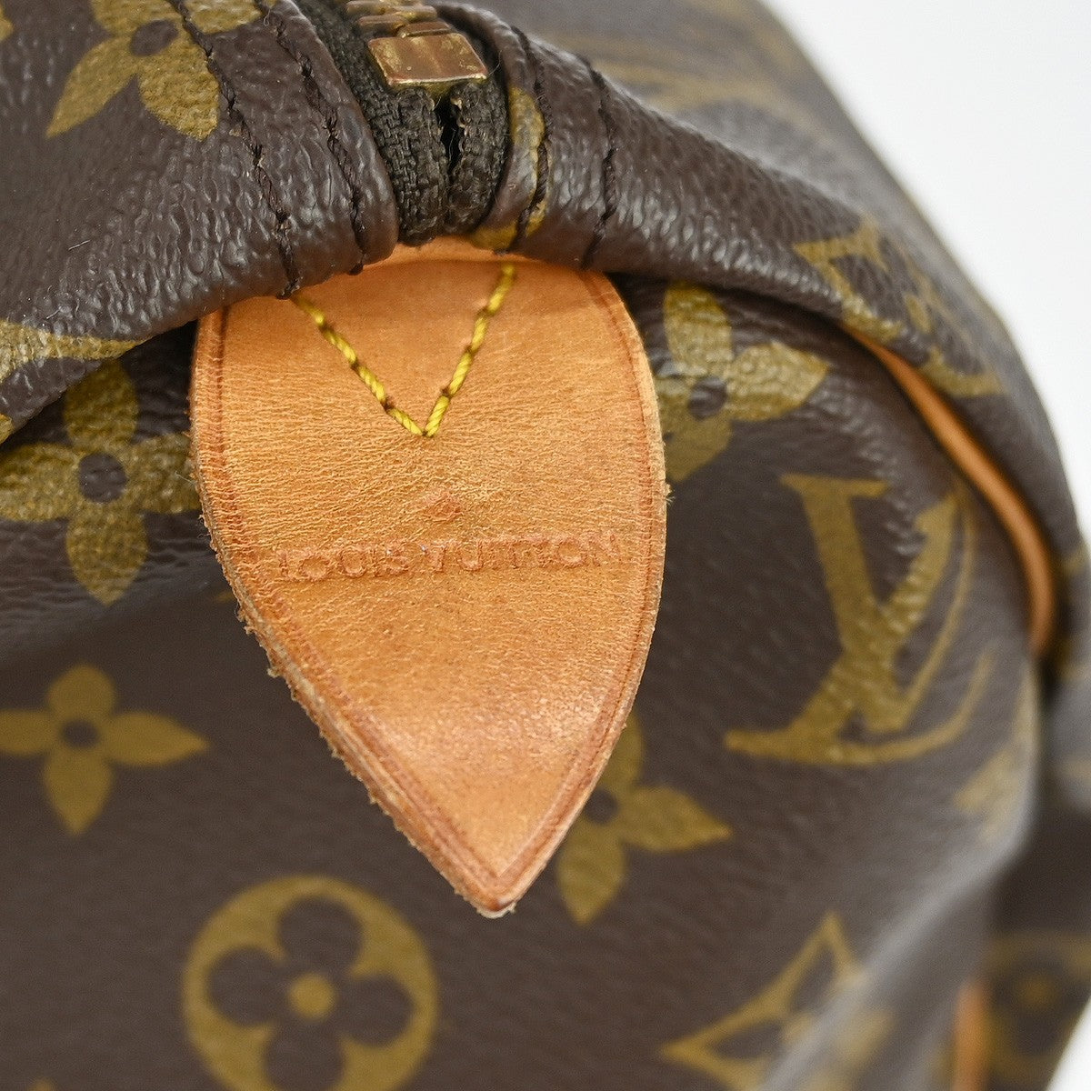 Louis Vuitton Speedy Handbag Monogram Canvas Brown Canvas Handbag (Pre-Owned)