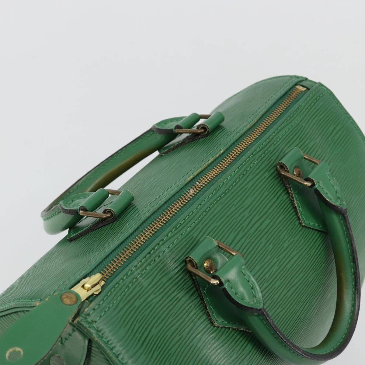 Louis Vuitton Speedy Handbag Epi Leather Green Leather Handbag (Pre-Owned)
