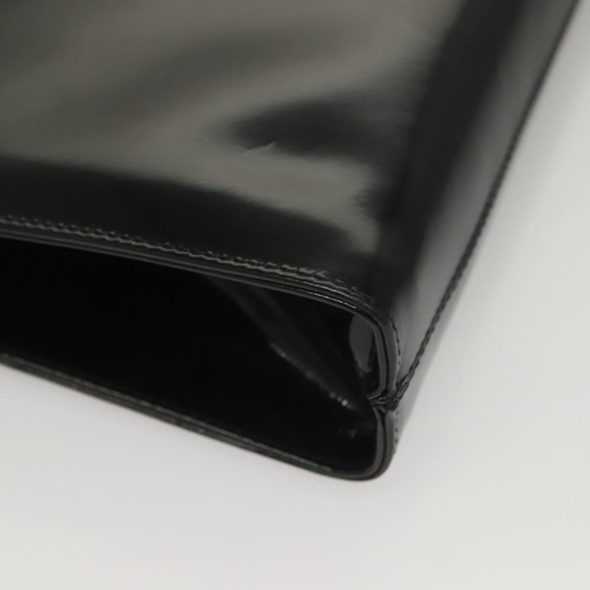 Salvatore Ferragamo Vintage Gancini Chain Shoulder Bag Patent Leather Black Patent_Leather Shoulder Bag Bag (Pre-Owned)