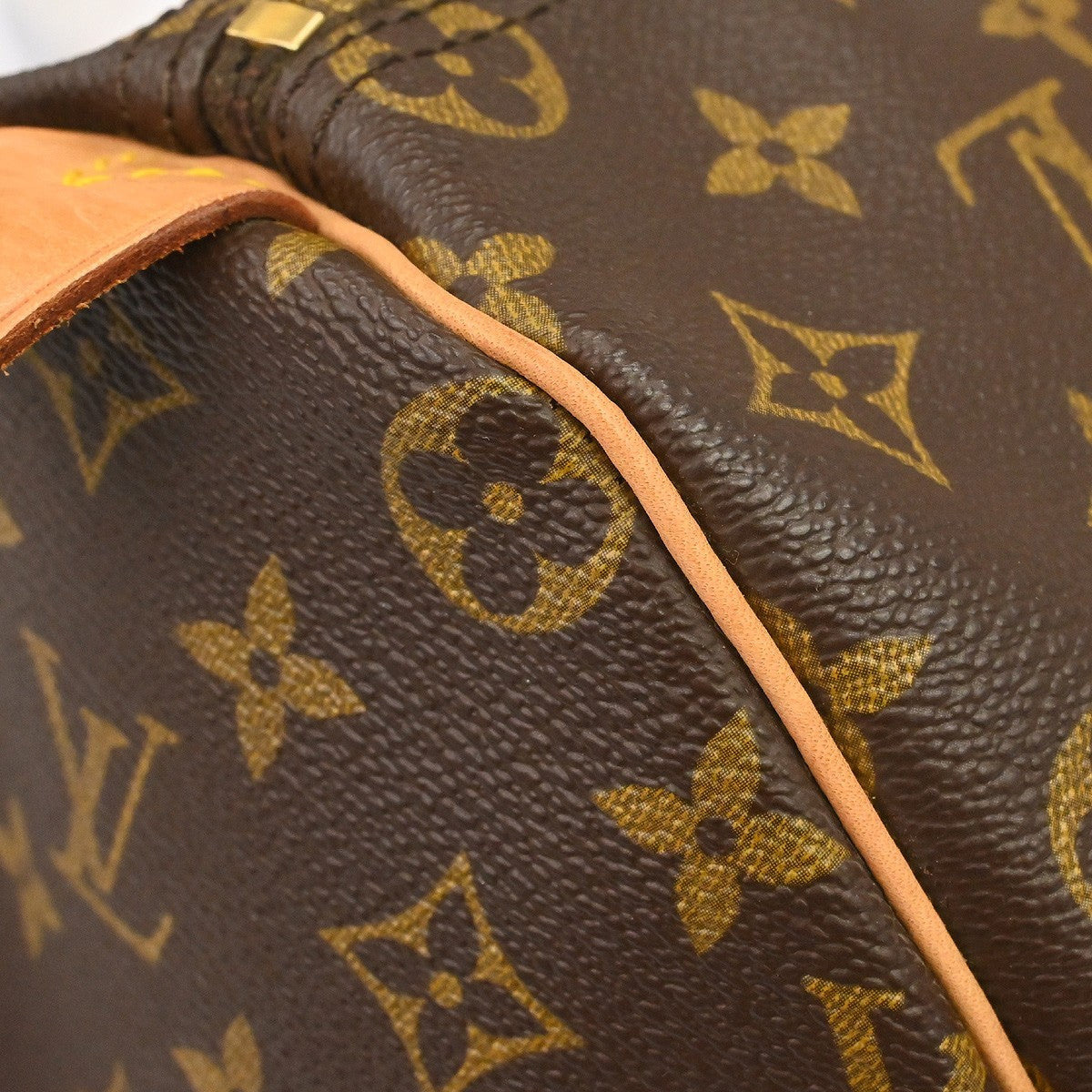 Louis Vuitton Keepall Bag Monogram Canvas Brown Canvas Travel Bag Bag (Pre-Owned)