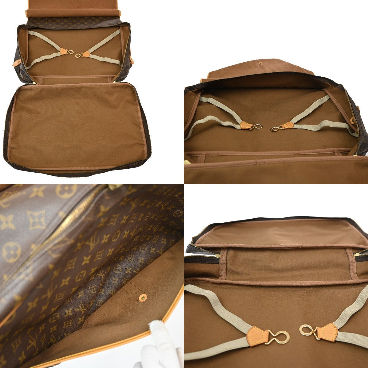Louis Vuitton Sac Chasse Hunting Bag Monogram Canvas Brown Canvas Travel Bag Bag (Pre-Owned)