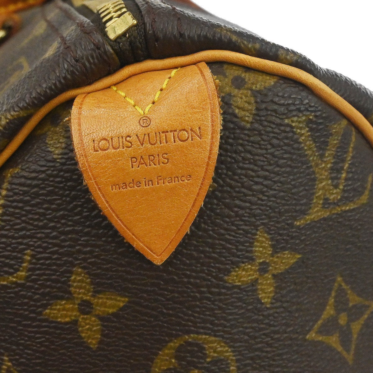 Louis Vuitton Speedy Handbag Monogram Canvas Brown Canvas Handbag (Pre-Owned)