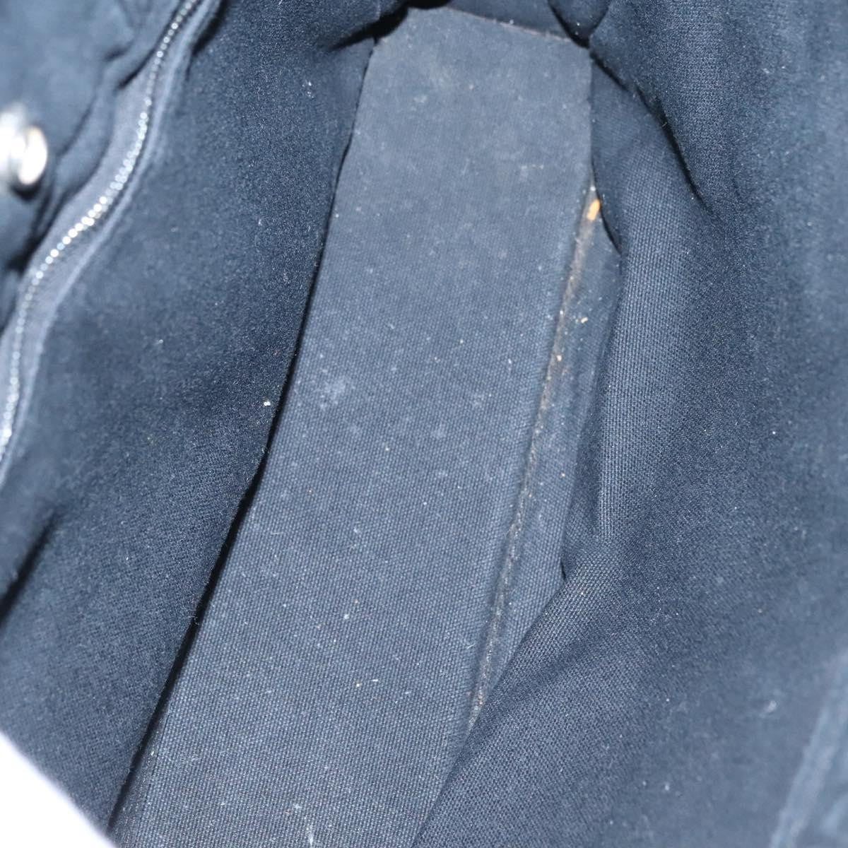 Hermes Fourre Tout Tote Canvas Black Canvas Tote Bag Bag (Pre-Owned)