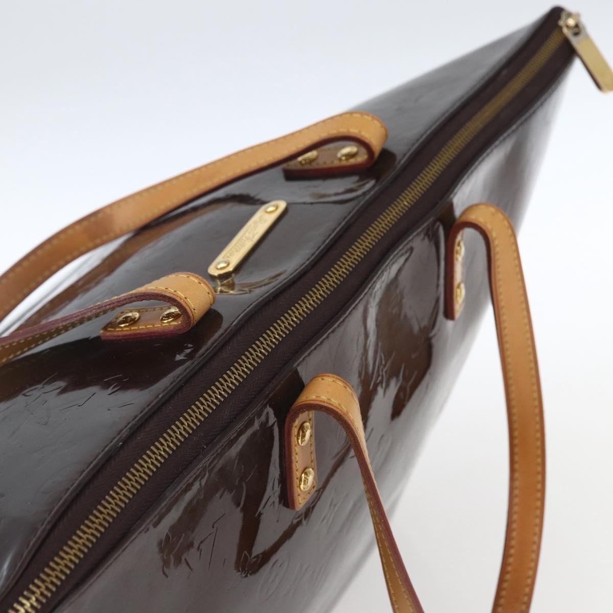 Louis Vuitton Bellevue Handbag Monogram Vernis Brown Patent_Leather Tote Bag Bag (Pre-Owned)