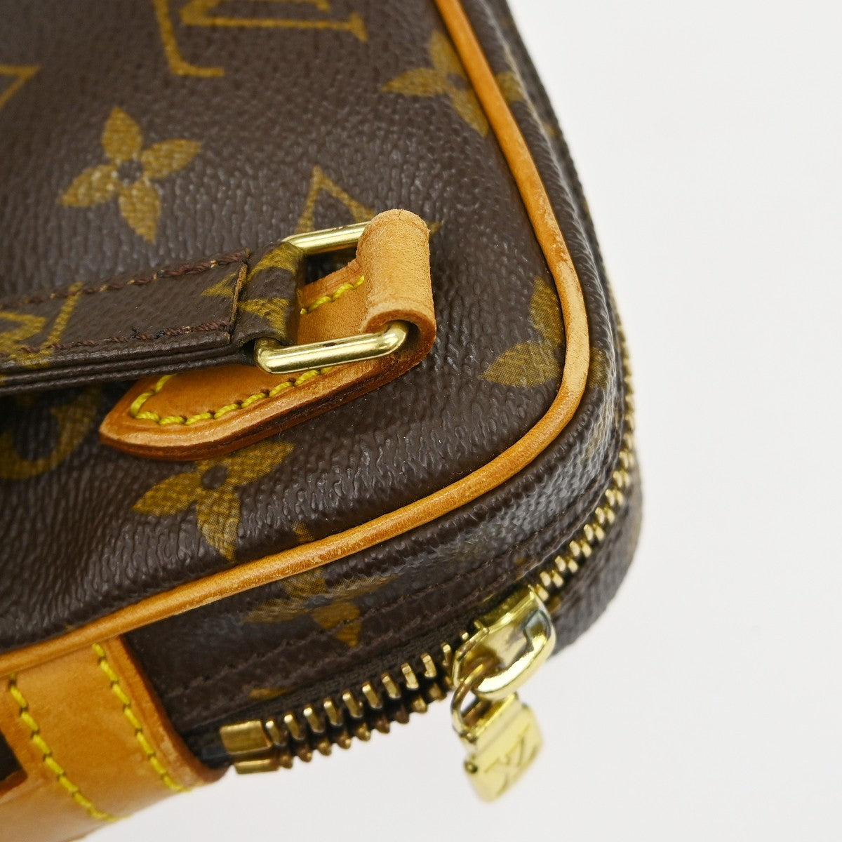 Louis Vuitton Pochette Marly Bandouliere Bag Monogram Canvas Brown Canvas Shoulder Bag Bag (Pre-Owned)