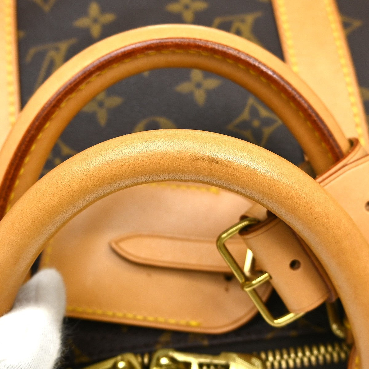 Louis Vuitton Keepall Bag Monogram Canvas Brown Canvas Travel Bag Bag (Pre-Owned)