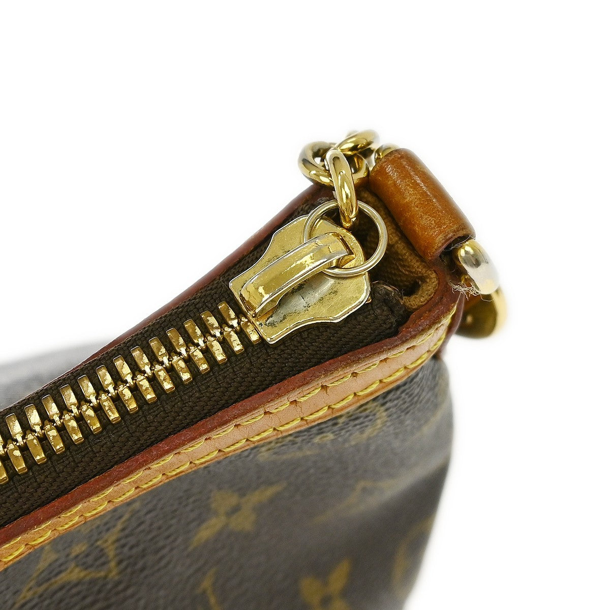 Louis Vuitton Palermo Handbag Monogram Canvas Brown Canvas Tote Bag Bag (Pre-Owned)