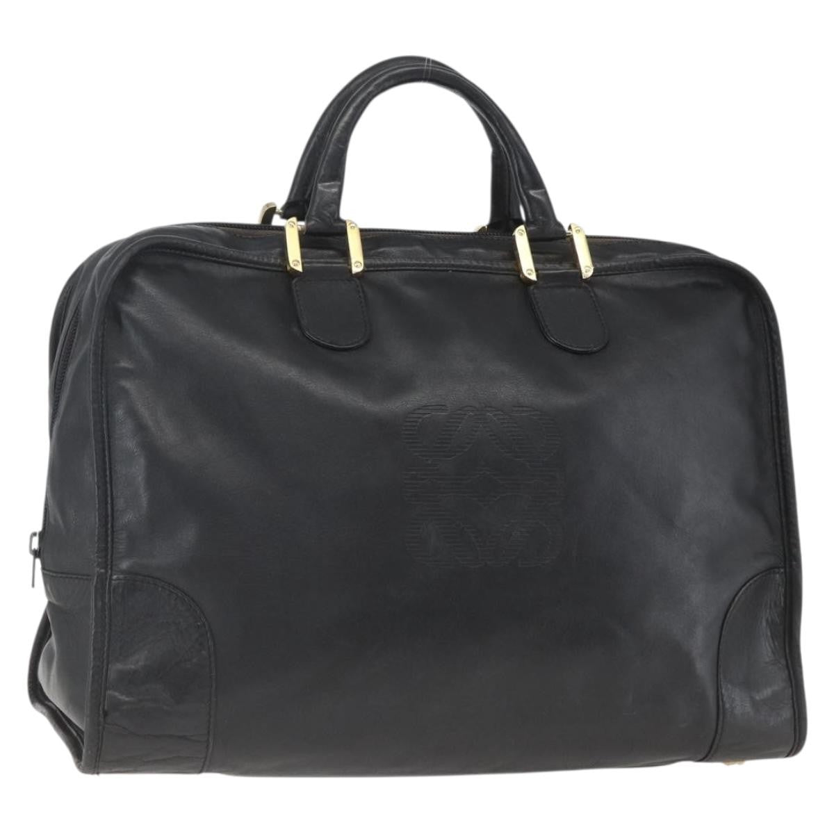 Loewe Amazona Bag Leather Gold Leather Travel Bag Bag (Pre-Owned)