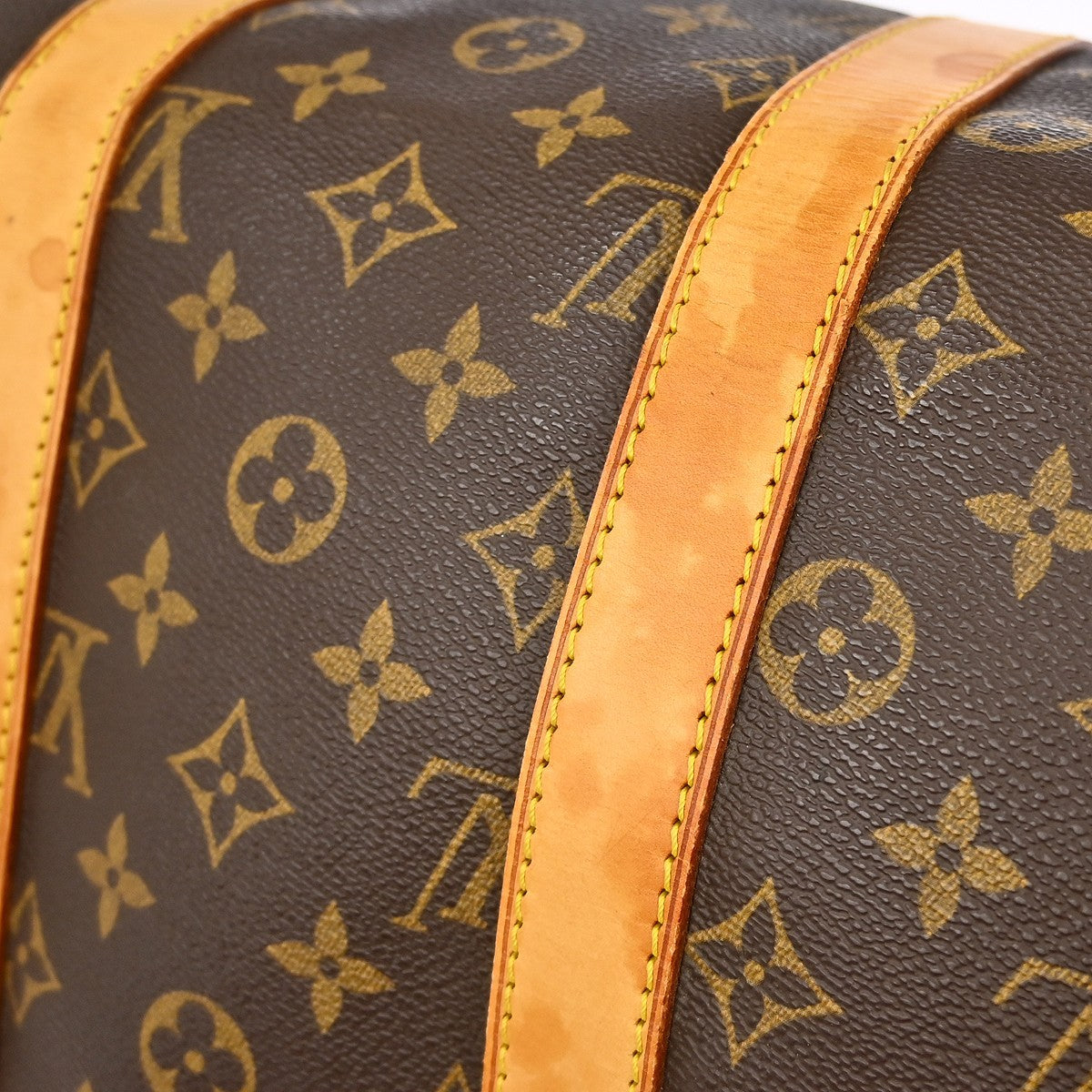 Louis Vuitton Keepall Bag Monogram Canvas Brown Canvas Travel Bag Bag (Pre-Owned)