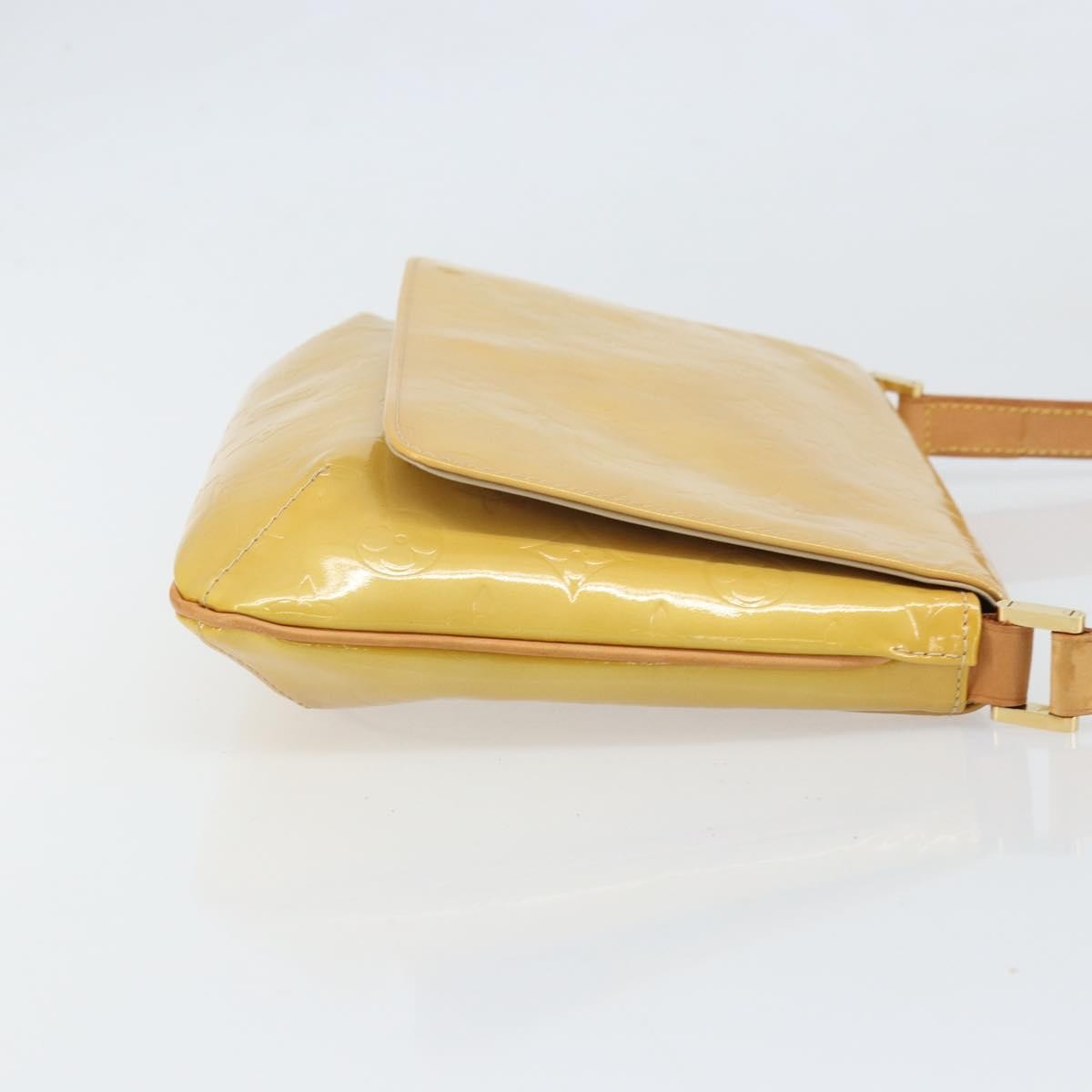 Louis Vuitton Thompson Street Handbag Monogram Vernis Beige Patent_Leather Shoulder Bag Bag (Pre-Owned)