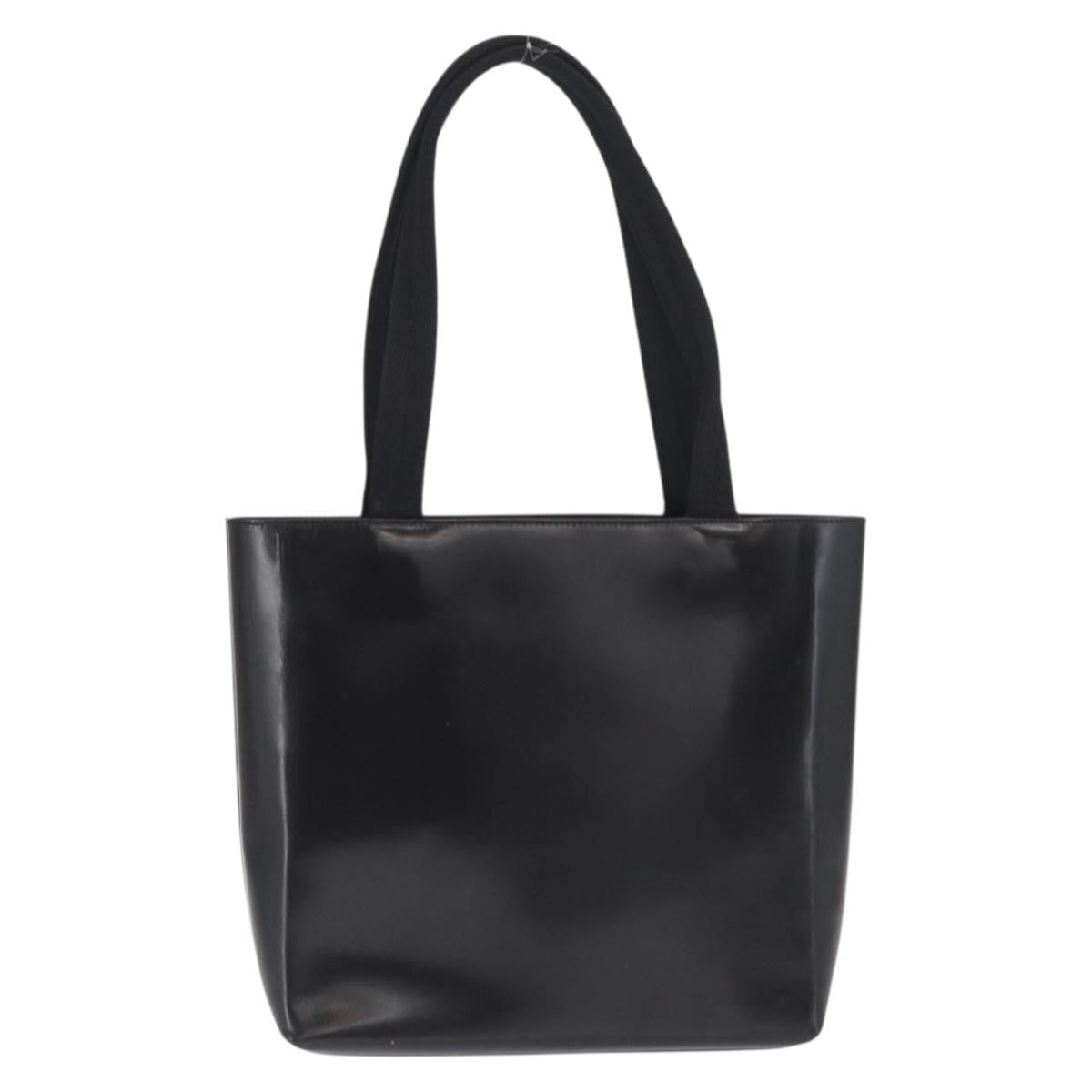 Prada Vintage Handbag Leather Black Leather Handbag (Pre-Owned)