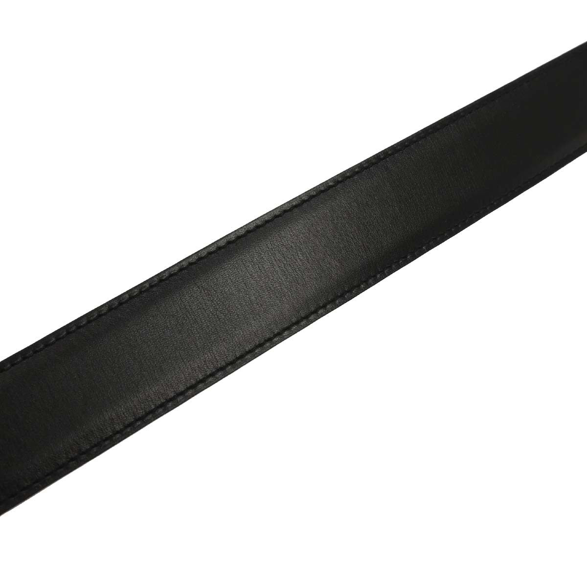 Hermes Constance Reversible Belt Leather Black Leather Belts Accessory (Pre-Owned)