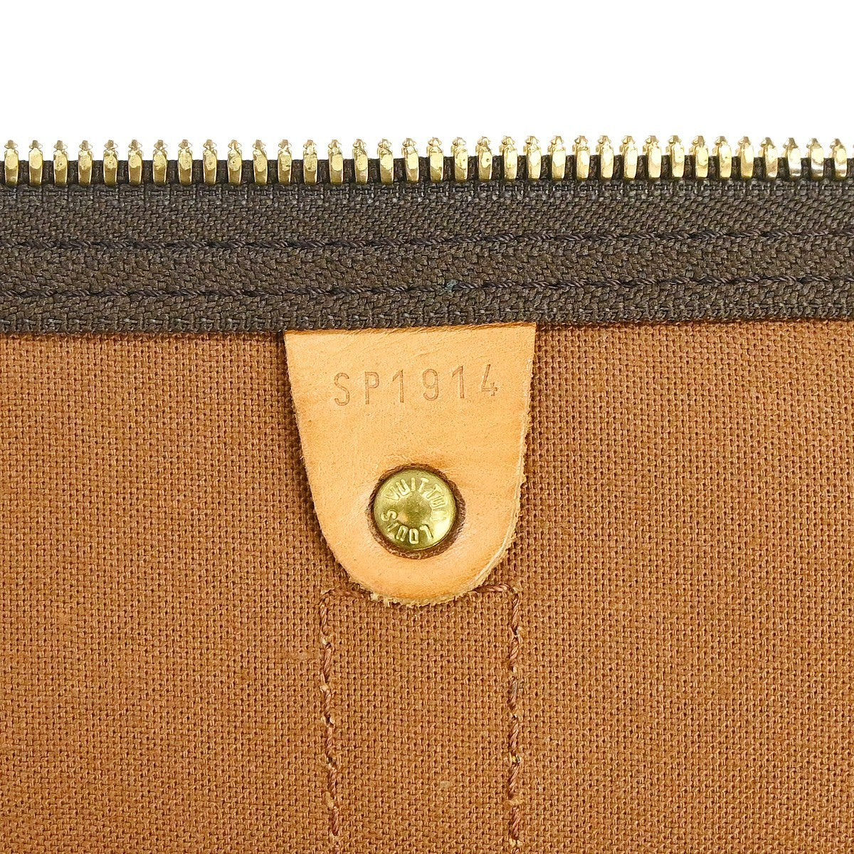Louis Vuitton Keepall Bag Monogram Canvas Brown Canvas Travel Bag Bag (Pre-Owned)