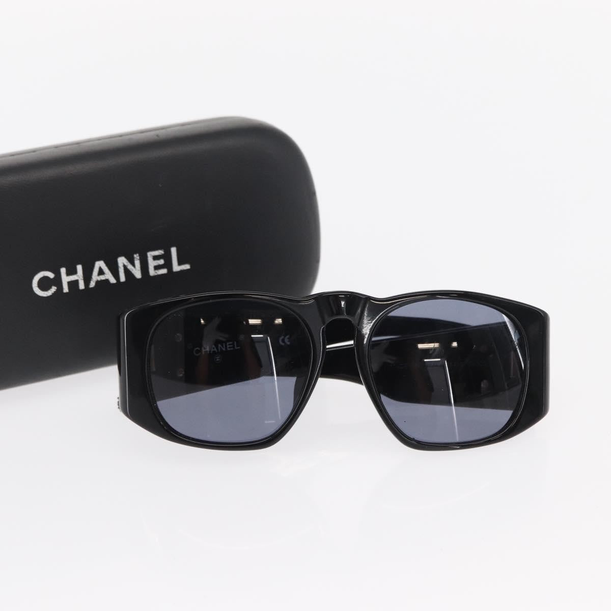 Chanel Logo Cc Sunglasses Plastic Black Plastic Sunglasse Accessory (Pre-Owned)