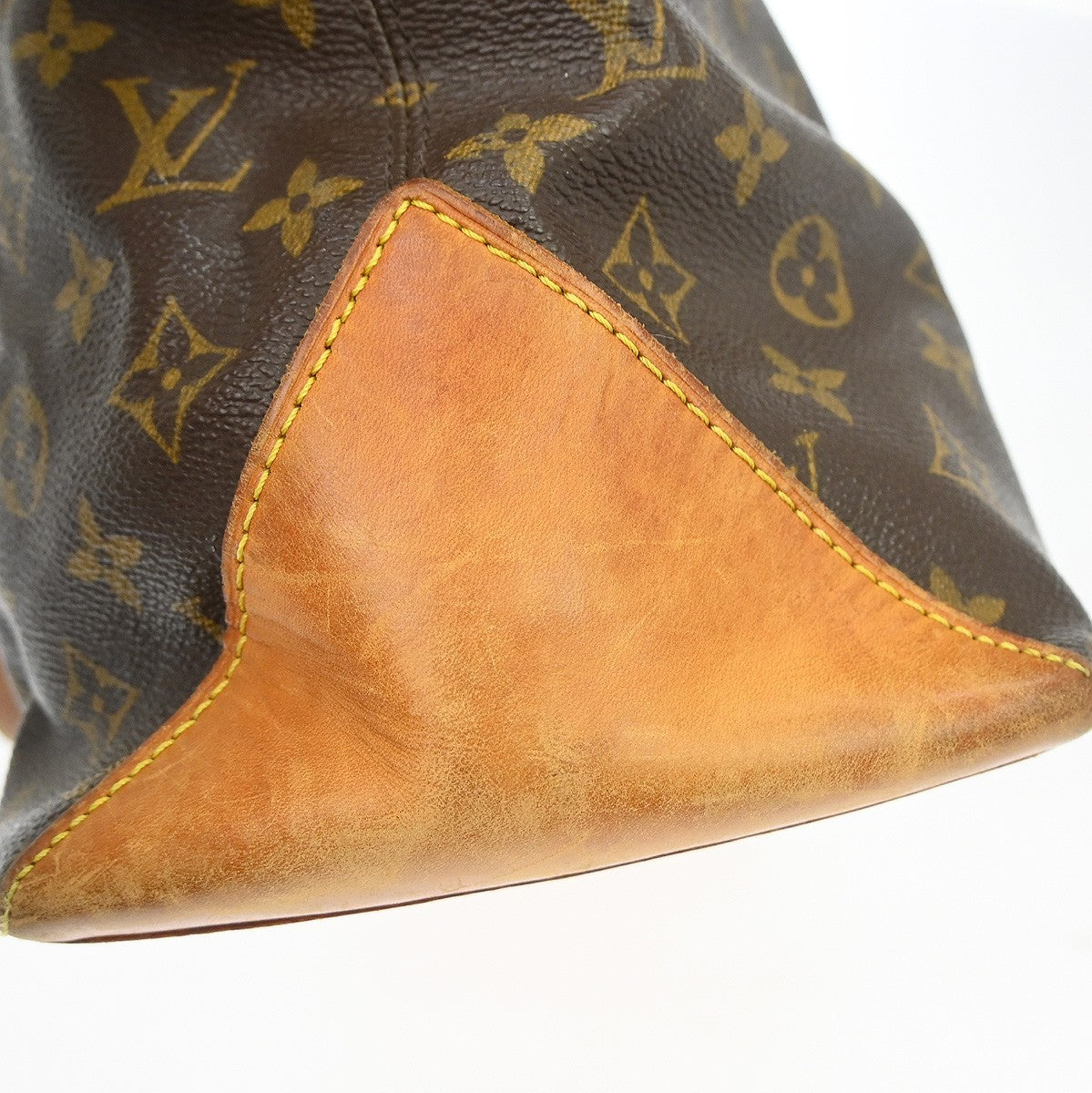Louis Vuitton Cabas Mezzo Monogram Canvas Brown Canvas Tote Bag Bag (Pre-Owned)