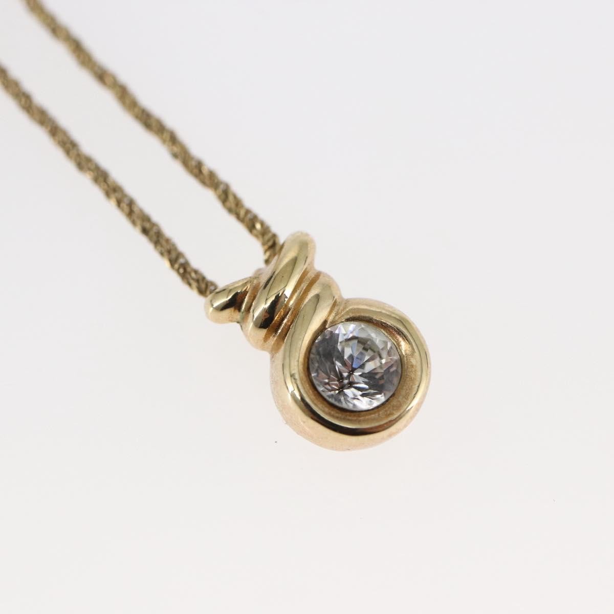 Christian Dior Cd Pendant Necklace Metal Gold Metal Jewelry (Pre-Owned)