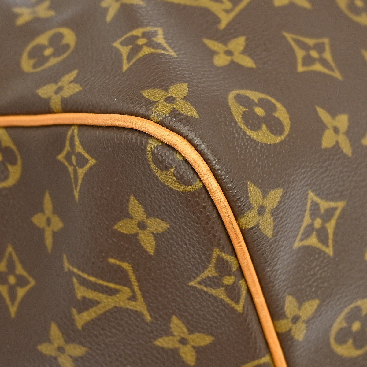 Louis Vuitton Keepall Bag Monogram Canvas Brown Canvas Travel Bag Bag (Pre-Owned)