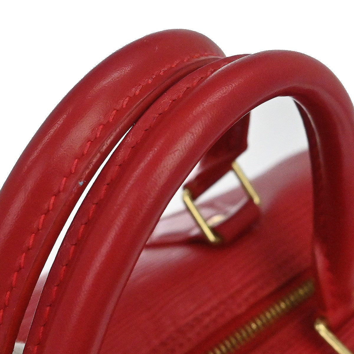 Louis Vuitton Speedy Handbag Epi Leather Red Leather Handbag (Pre-Owned)