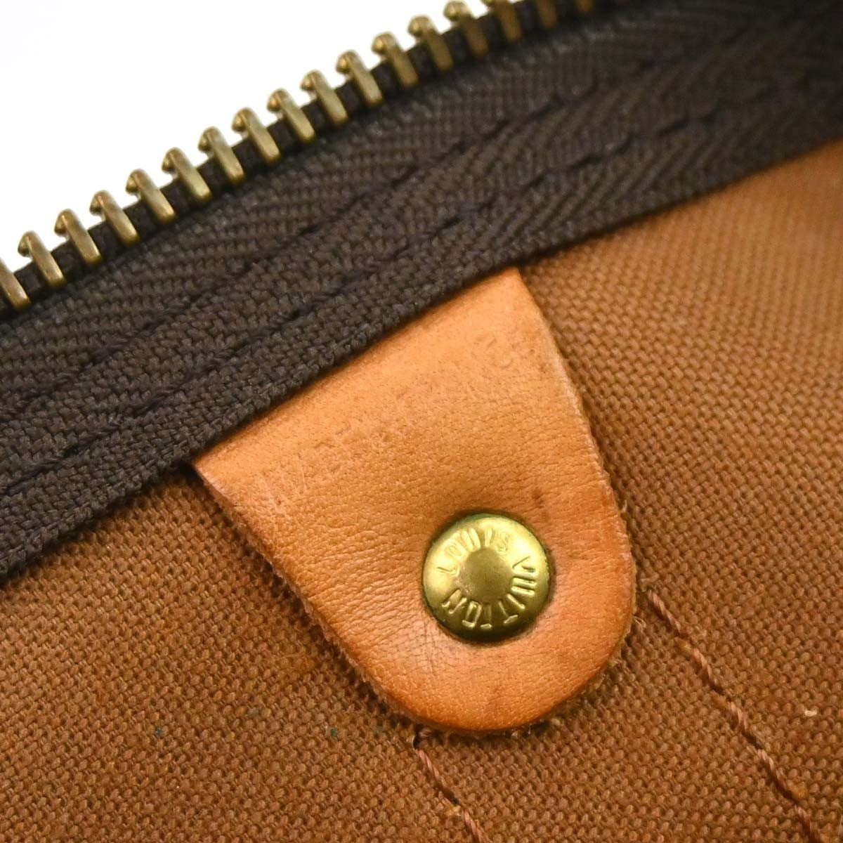 Louis Vuitton Keepall Bandouliere Bag Monogram Canvas Brown Canvas Travel Bag Bag (Pre-Owned)