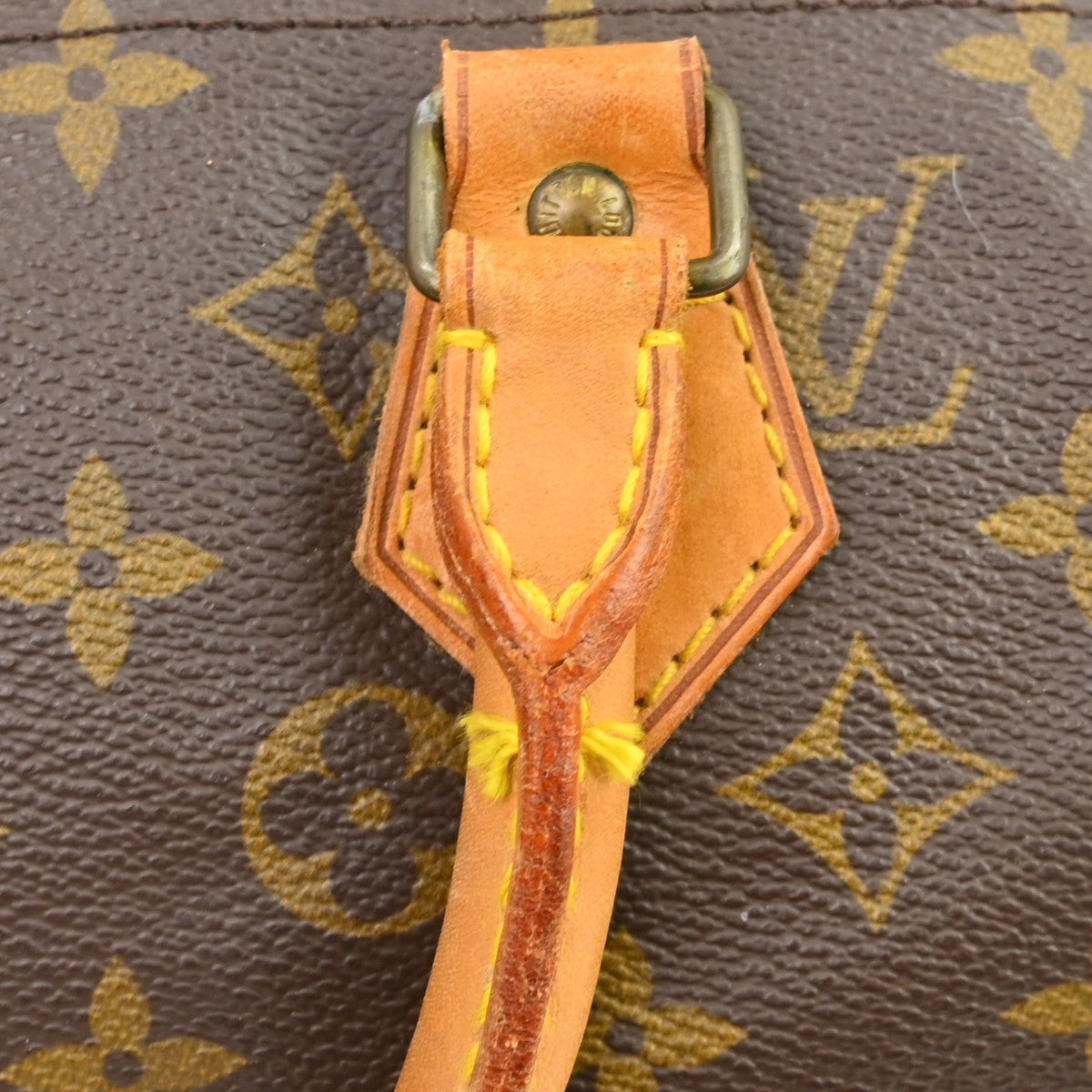 Louis Vuitton Speedy Handbag Monogram Canvas Brown Canvas Handbag (Pre-Owned)