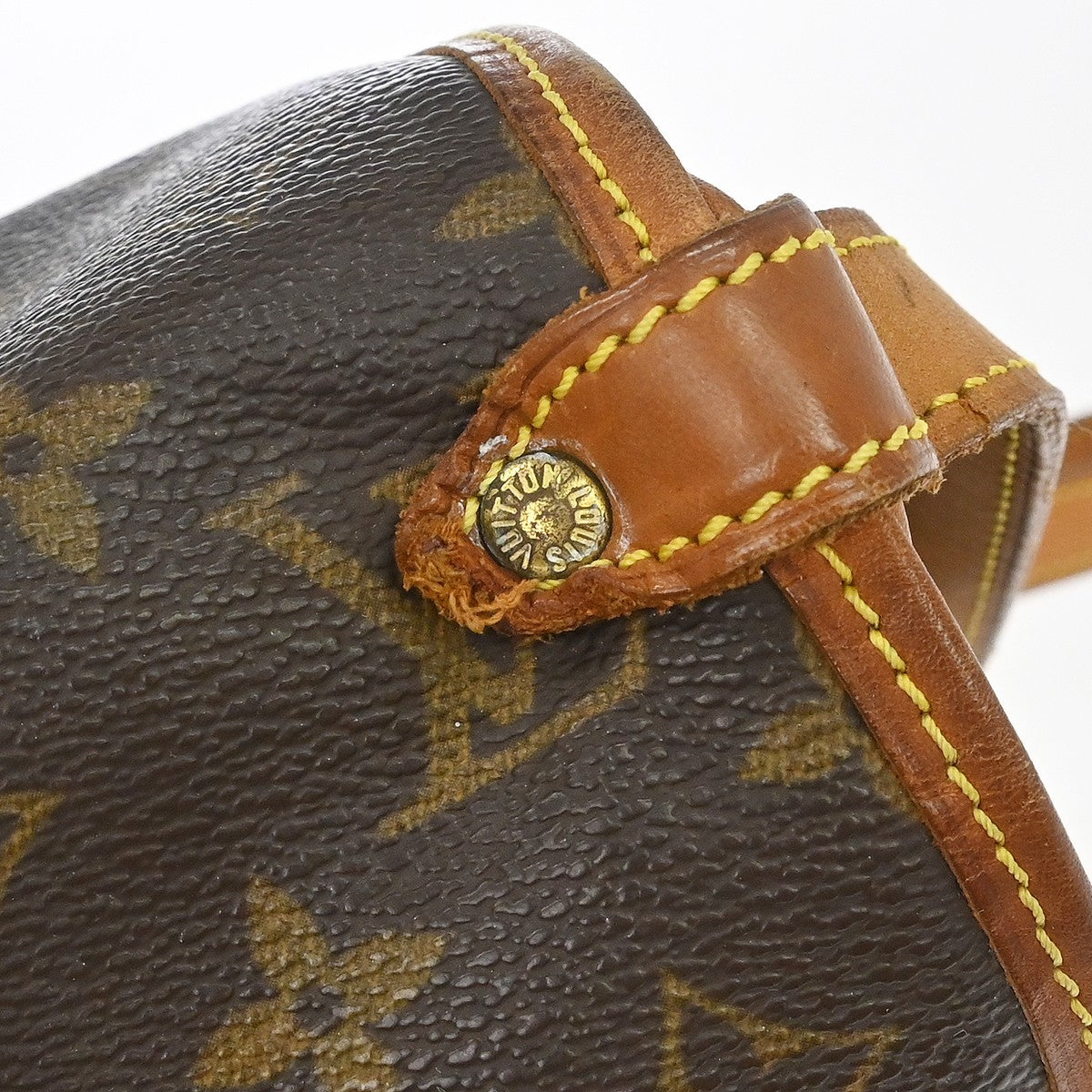 Louis Vuitton Saumur Handbag Monogram Canvas Brown Canvas Shoulder Bag Bag (Pre-Owned)
