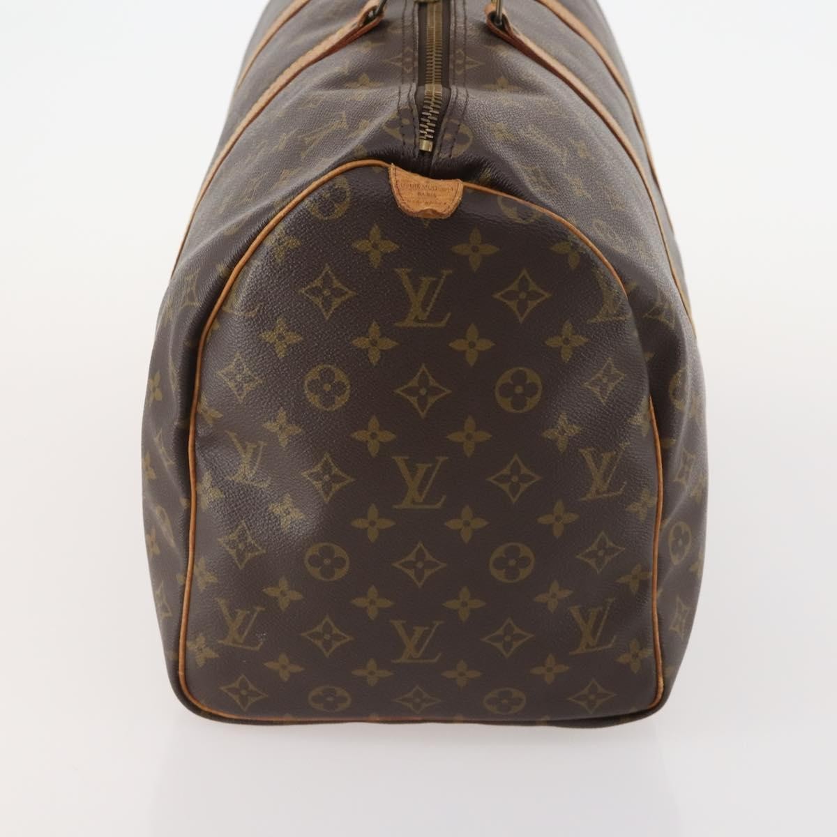 Louis Vuitton Keepall Bag Monogram Canvas Brown Canvas Travel Bag Bag (Pre-Owned)