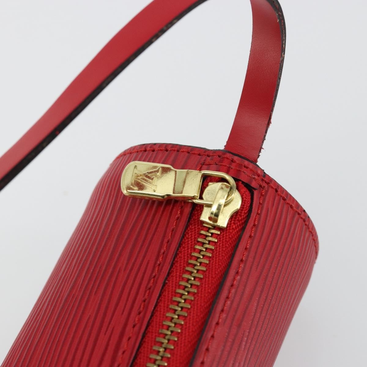 Louis Vuitton Soufflot Pochette Epi Leather Red Leather Clutche & Pouche Bag (Pre-Owned)