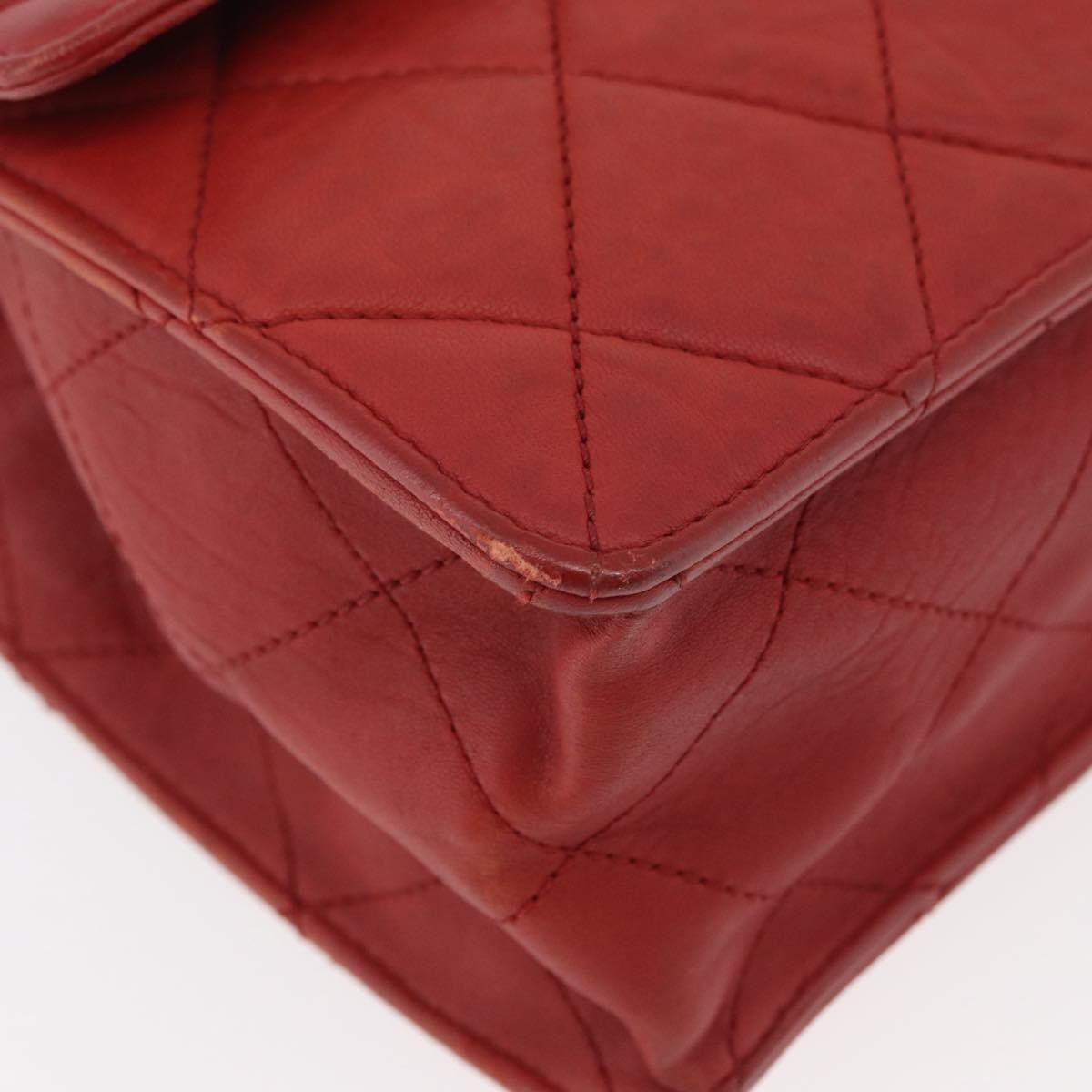 Chanel 2.55 Shoulder Bag Leather Red Leather Handbag (Pre-Owned)