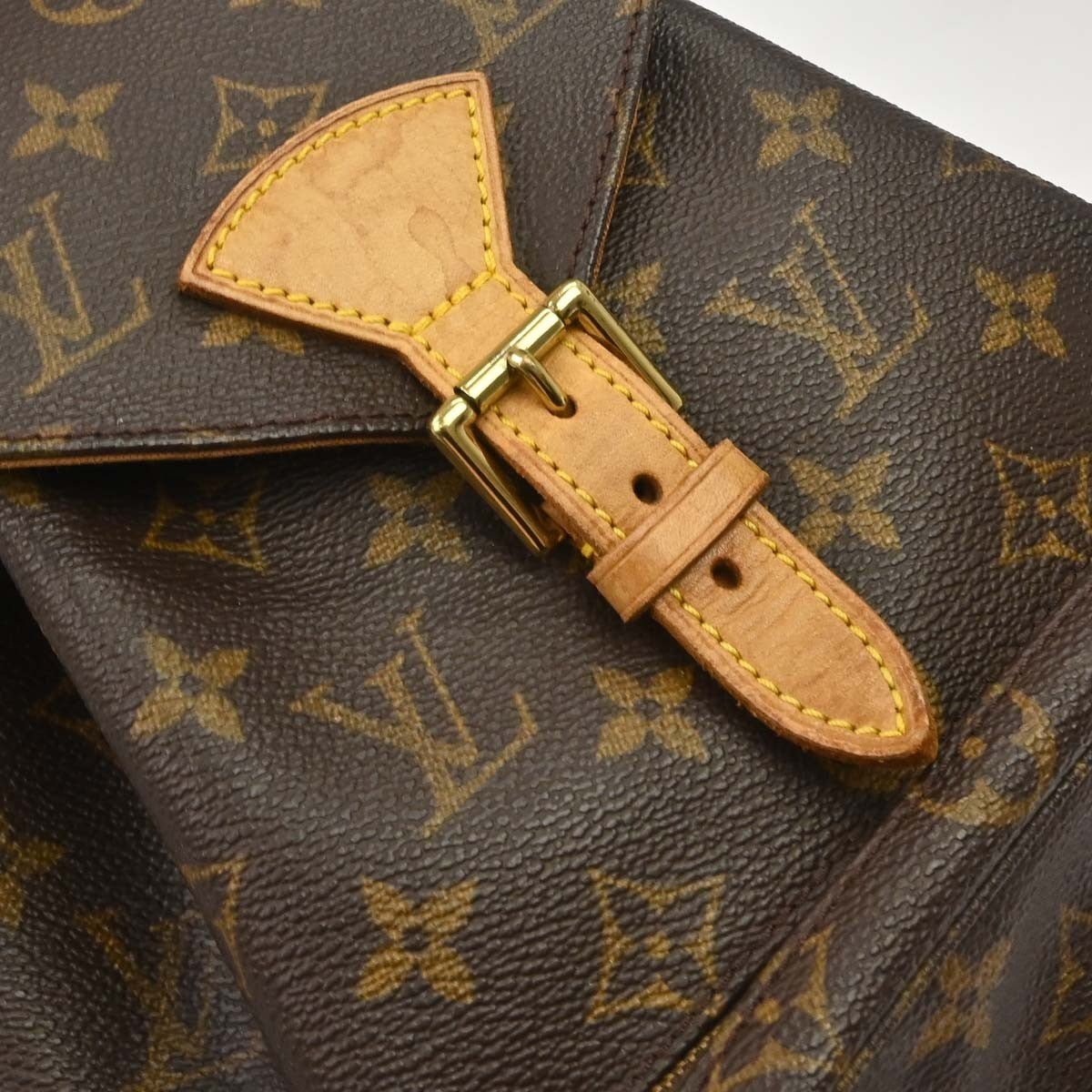 Louis Vuitton Vintage Montsouris Backpack Monogram Canvas Brown Canvas Backpack Bag (Pre-Owned)