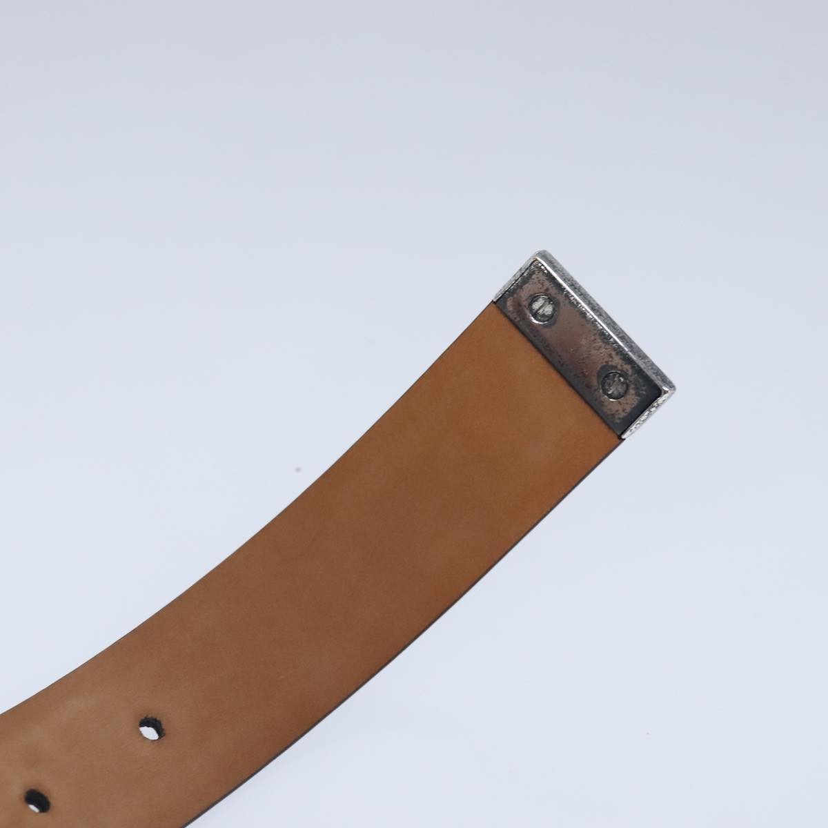 Louis Vuitton Carre Belt Leather Black Leather Belts Accessory (Pre-Owned)