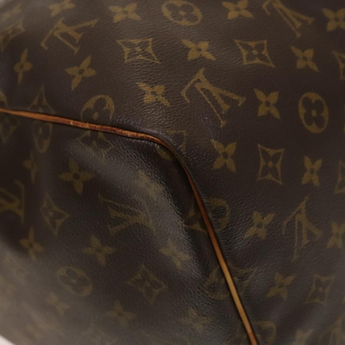 Louis Vuitton Keepall Bag Monogram Canvas Brown Canvas Travel Bag Bag (Pre-Owned)